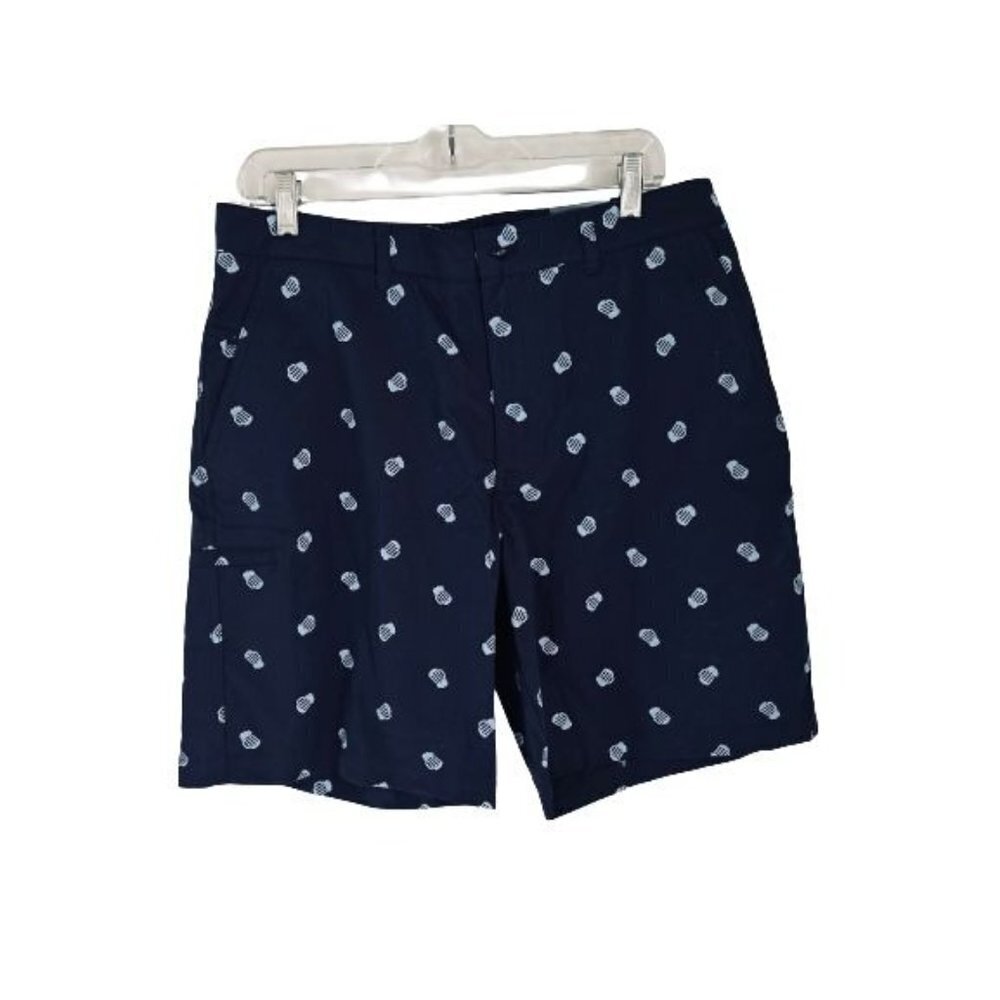 NEW! BOCA Cotton Shorts Blue with Bear Mug Print Size 34